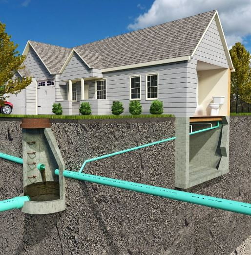 Septic tank and system